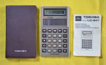 TOSHIBA LC-847 SOLAR STARY KALKULATOR