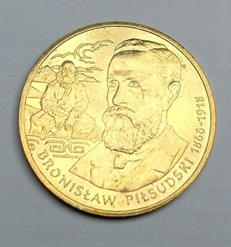 Moneta 2 zł Bronisław Piłsudski - 2008 rok