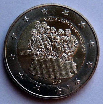 MALTA 2013 2 EURO ZNAK MENNICY  UNC  !!!!!!!