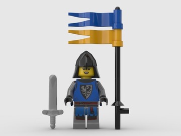 LEGO 10305 Rycerka z flagą Black Falcon cas575