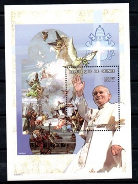 Gwinea  1998 rok - Papież Jan Paweł II - blok
