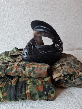 Kombinezon strój mundur moro paintball kurtka kask