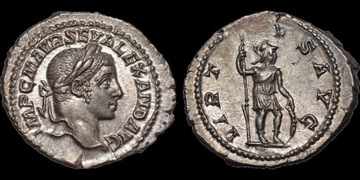 Alexander Severus, AD 225, denar, RIC 182, PIĘKNY