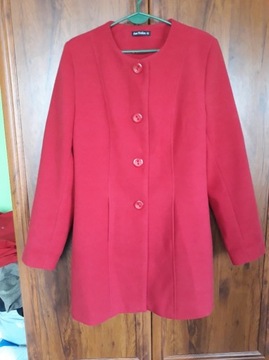Płaszcz czerwony roz 42 Dam Fashion