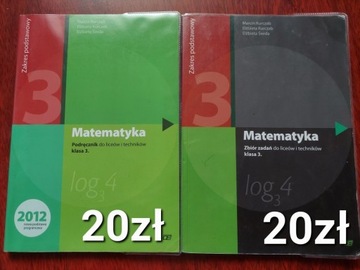 Matematyka klasa 3. Zbiór zadań + podręcznik