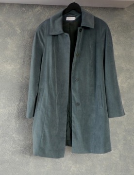 Płaszcz przejściowy, klasyczny, zielony, Gracja,44