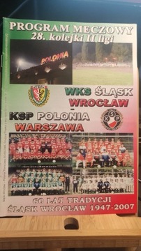 Programy meczowe Śląsk Wrocław + ziny Śląsk To My