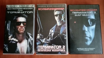 Terminator 1-3 Trylogia - kaseta VHS / Hit!