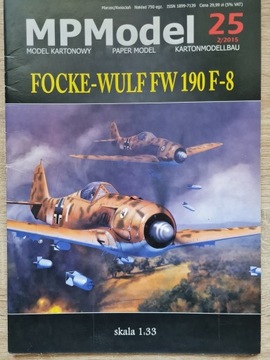 Model samolotu Focke-Wulf FW 190 F8  