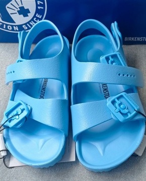 Birkenstock Milano EVA niebieskie turkus sandały