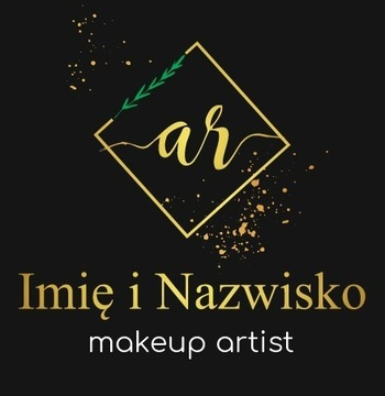 Projekt logo własne inicjały - salon kosmetyczny w