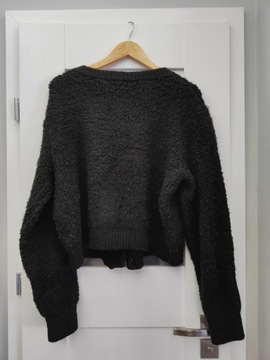 Piękny czarny rozpinany sweter H&M rozmiar XL