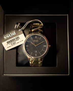 Złoty zegarek Hugo Boss (nowy, gwarancja i metki)