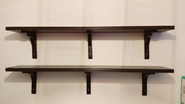 IKEA Półka BERGSHULT 120x20 cm czarnobrązowy