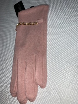 Eleganckie rękawiczki z łańcuszkiem 