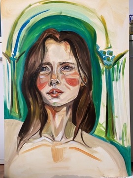 Obraz „Kobieta z portretu” Kat