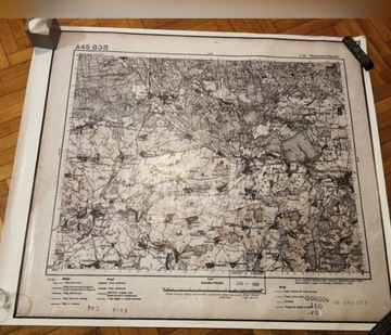Reprint Niemiecka mapa 1915 r. rejon Hrubieszów