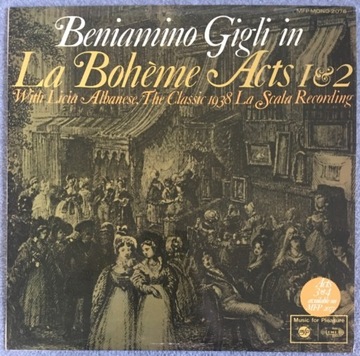 Giaccomo Puccini - La Boheme Acts 1 & 2 / 3 & 4 LP