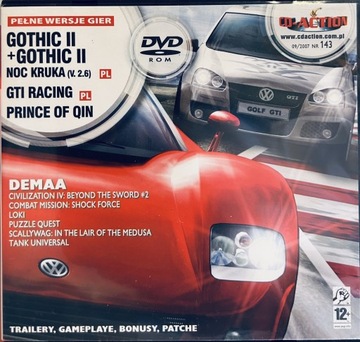 Gry PC CD-Action DVD nr 143: Gothic II, GTI Racing