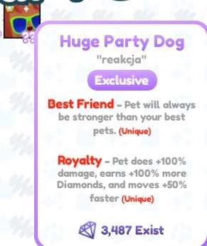 Huge Party Dog (Royalty)