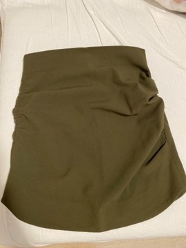 Butelkowa zieleń khaki spódnica mini ZARA