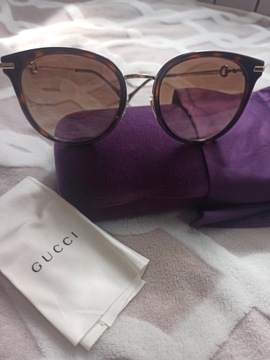 Gucci okulary damskie Oryginał Nowe Piękne UV