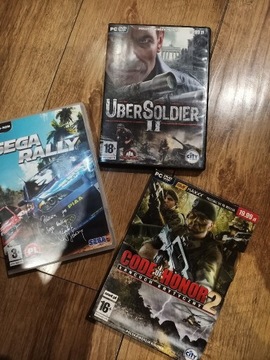 Pc- Sega Rally, Uber Soldier II , Code of Honor 2