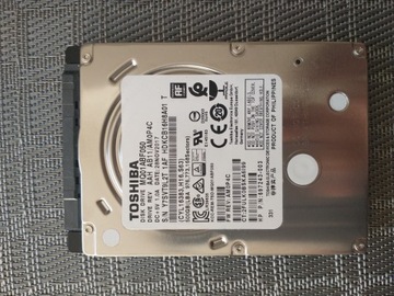 Dysk twardy TOSHIBA 500GB MQ01ABF050 2017 r.