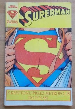 SUPERMAN nr 1/90 Z Kryptonu przez Metropolis SEMIC
