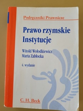 Prawo rzymskie Instytucje Wołodkiewicz Zabłocka