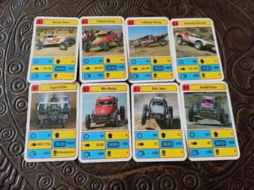 Kwartet Karty kolekcjonerskie z samochodami