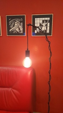 Piękna Lampa 142cm, metal, loft, jedyna taka !