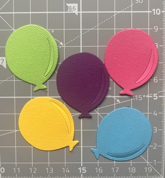Scrapki  Balony  okrągłe 10szt. Mix kolor