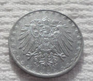 Wilhelm II 10 pfennig 1917 A Berlin Prusy Żelazo