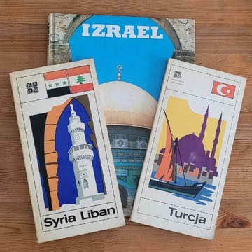 3 książki Izrael, Turcja, Syria i Liban