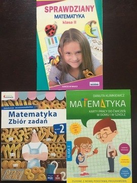 Matematyka klasa druga zbiory zadań 3 szt.