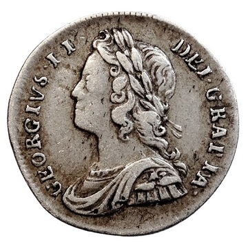 Wielka Brytania, 2 pensy 1731, Jerzy II