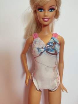 Tęczowy  Strój kąpielowy dla Barbie Modna Lalka