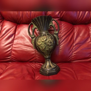 Włoski wazon z brązu XIX wiek 8 kg