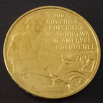 2 zł 400 rocznica polskiego osadnictwa w USA 2008r