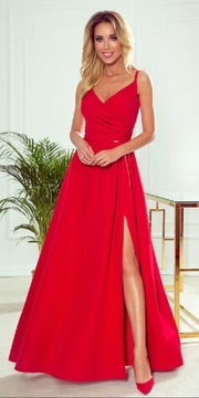 299-1 CHIARA elegancka długa suknia na ramiączkach