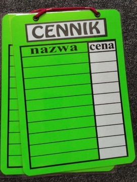 Cennik A4 Poligraf Laminat zielony