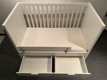 łóżeczko dziecięce z szufladami - IKEA STUVA