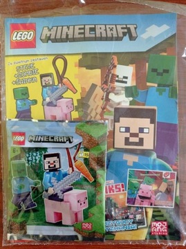 LEGO Minecraft 1/2021 + Steve + zombie + świnka 