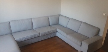 Narożnik szary 6 osobowy Kivik Ikea