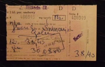 Szczecin Gł - Świnoujście 1980