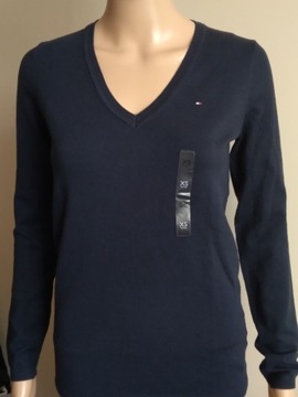 Sweter damski Tommy Hilfiger XS granatowy