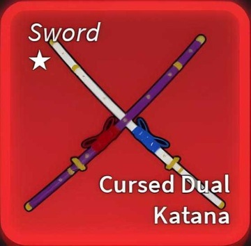 Konto Roblox Cursed Dual Katana 2550Lv Blox Fruits