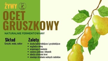 Ocet gruszkowy ekologiczny/ekologia 