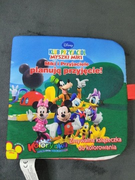 Disney zmywalna książeczka z materiału atesty 